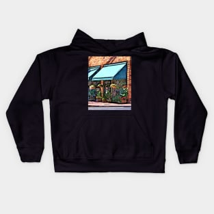 Mountianside NJ - Flower Shop With Green Awning Kids Hoodie